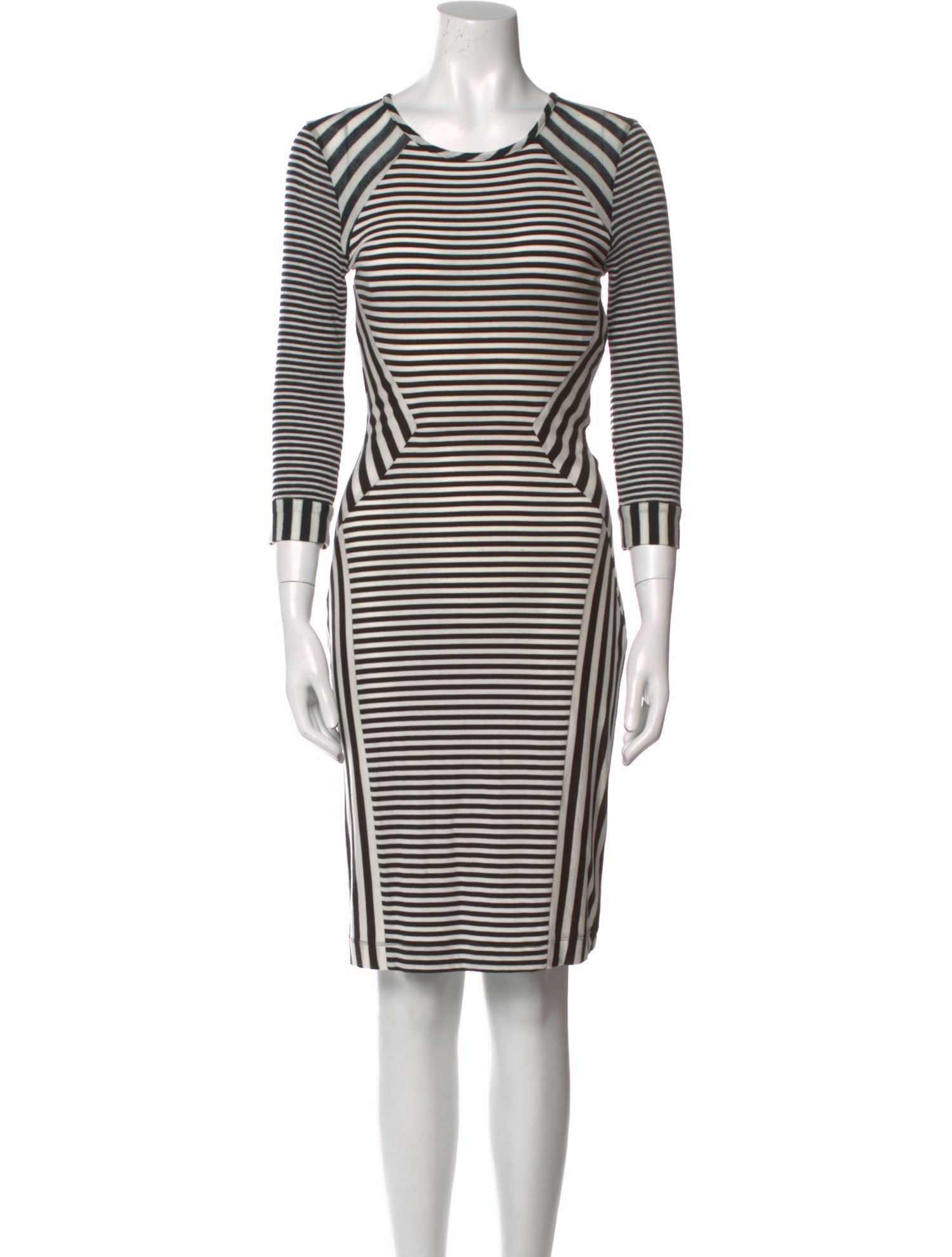 Diane von Furstenberg Striped Knee-Length Dress w/ Tags