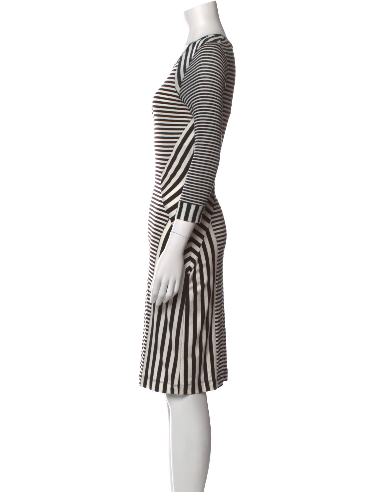 Diane von Furstenberg Striped Knee-Length Dress w/ Tags
