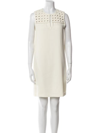 Diane von Furstenberg Crew Neck Mini Dress