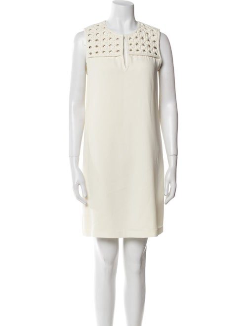 Diane von Furstenberg Crew Neck Mini Dress