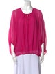 Diane von Furstenberg Silk Scoop Neck Blouse