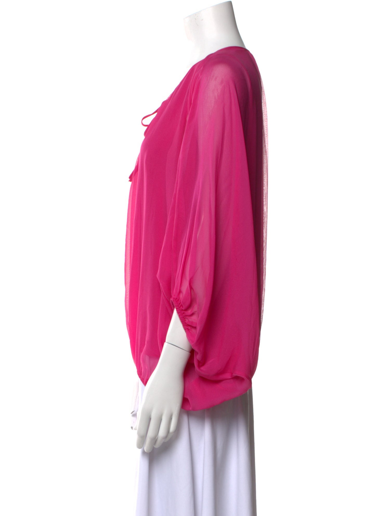 Diane von Furstenberg Silk Scoop Neck Blouse