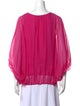 Diane von Furstenberg Silk Scoop Neck Blouse