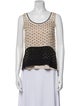 Diane von Furstenberg Silk Polka Dot Print Top