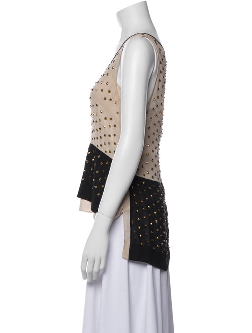 Diane von Furstenberg Silk Polka Dot Print Top