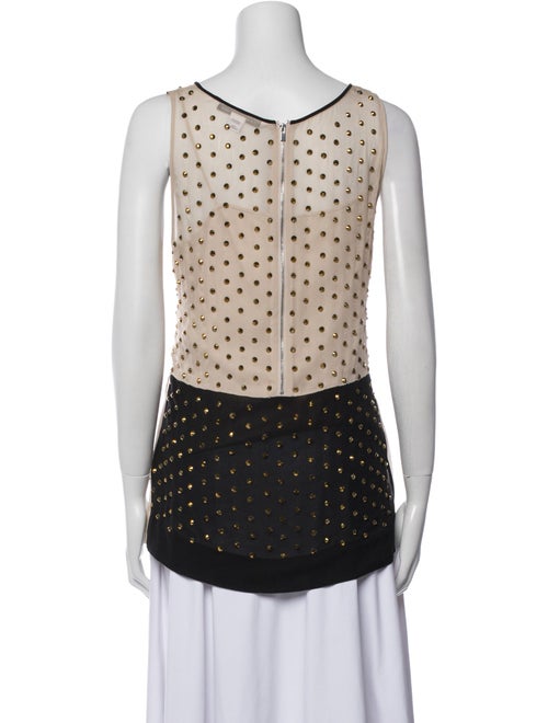 Diane von Furstenberg Silk Polka Dot Print Top