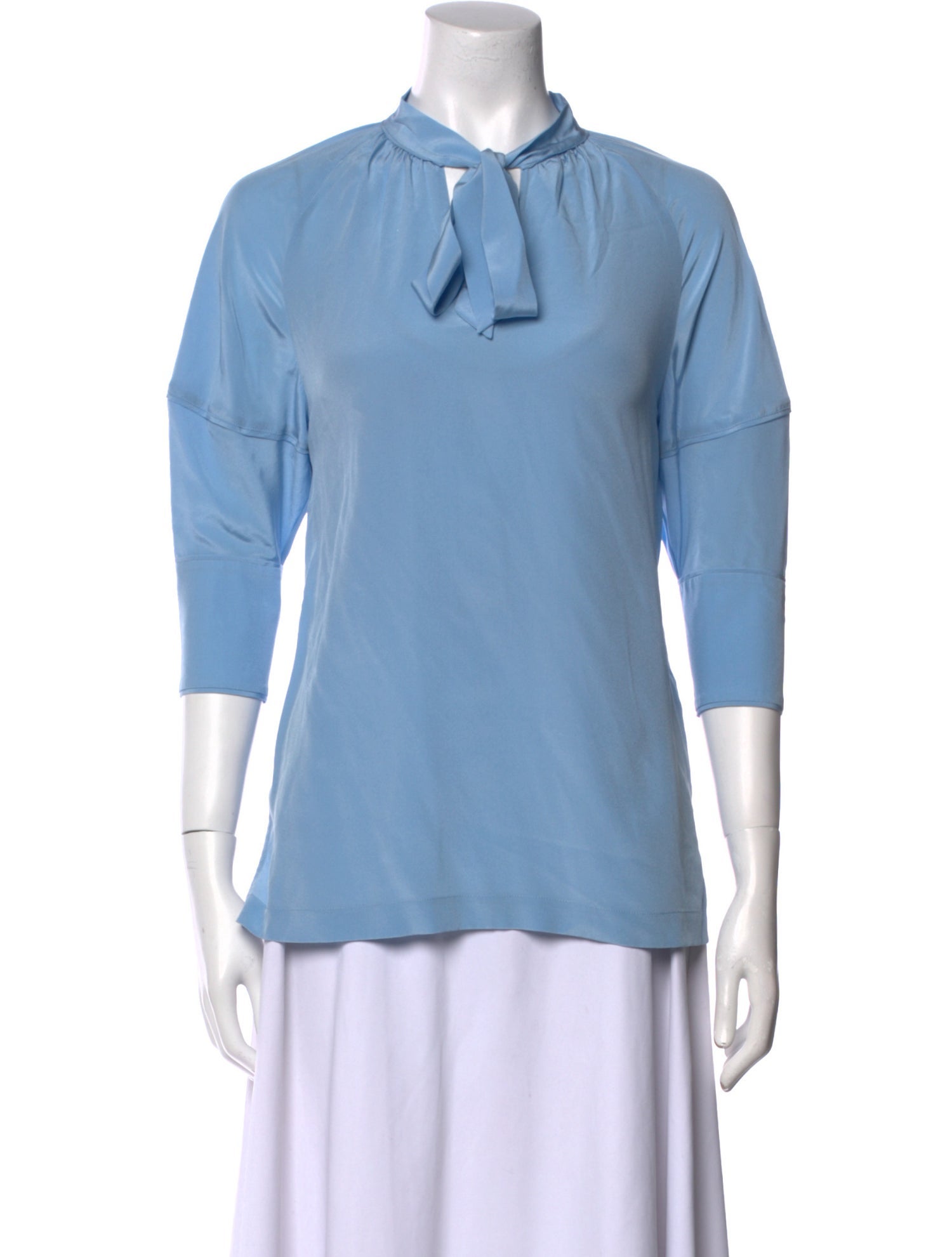 Diane von Furstenberg Silk Mock Neck Top