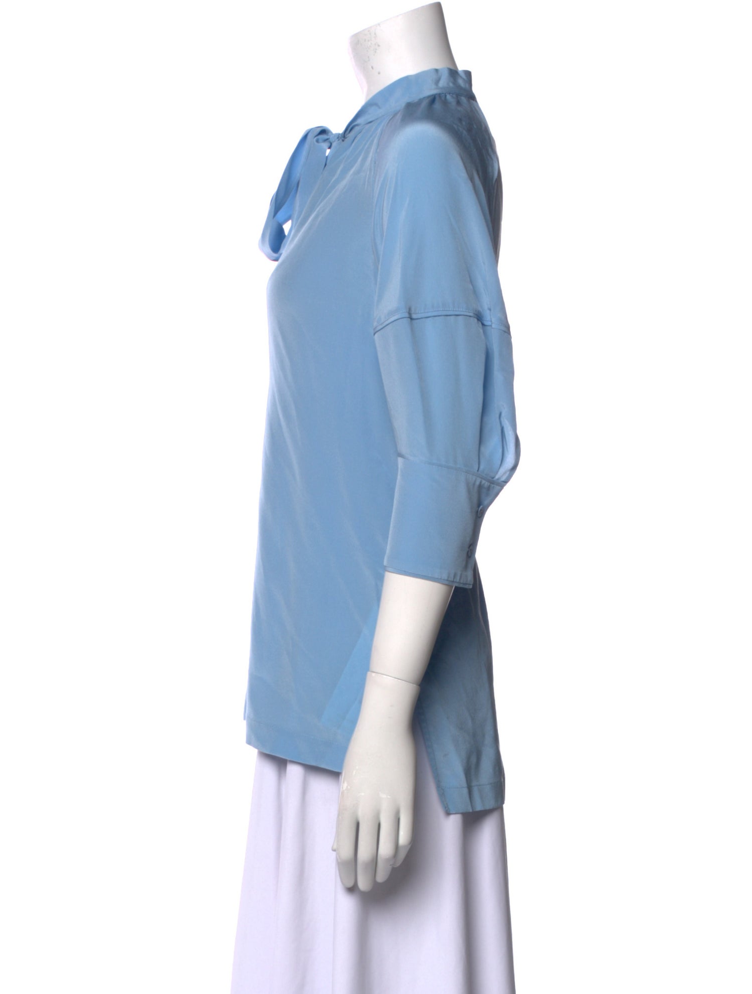 Diane von Furstenberg Silk Mock Neck Top