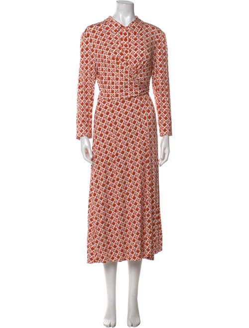 Diane von Furstenberg Printed Midi Length Dress