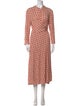 Diane von Furstenberg Printed Midi Length Dress