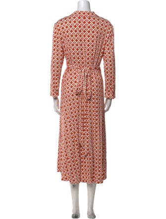 Diane von Furstenberg Printed Midi Length Dress