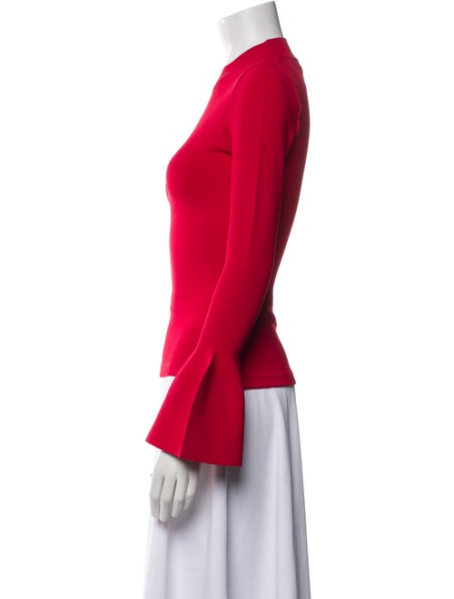 Diane von Furstenberg Mock Neck Long Sleeve Top