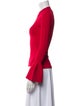 Diane von Furstenberg Mock Neck Long Sleeve Top
