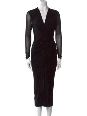 Diane von Furstenberg V-Neck Midi Length Dress
