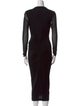 Diane von Furstenberg V-Neck Midi Length Dress