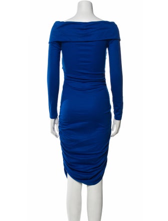 Diane von Furstenberg Cowl Neck Knee-Length Dress