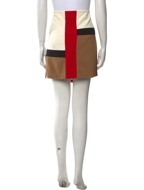 Diane von Furstenberg Colorblock Pattern Mini Skirt