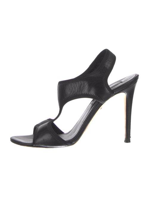 Diane von Furstenberg Leather T-Strap Sandals