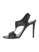 Diane von Furstenberg Leather T-Strap Sandals
