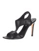 Diane von Furstenberg Leather T-Strap Sandals