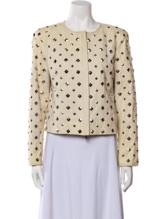 Diane von Furstenberg Leather Blazer