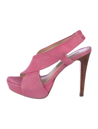 Diane von Furstenberg Suede Slingback Sandals
