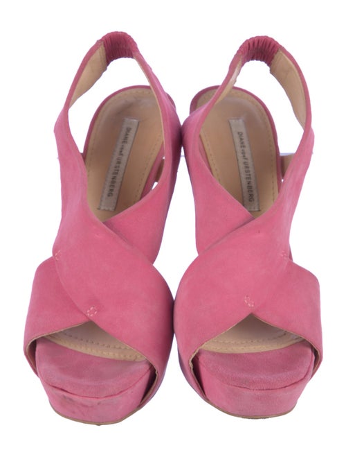 Diane von Furstenberg Suede Slingback Sandals