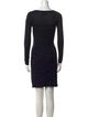 Diane von Furstenberg Bateau Neckline Mini Dress