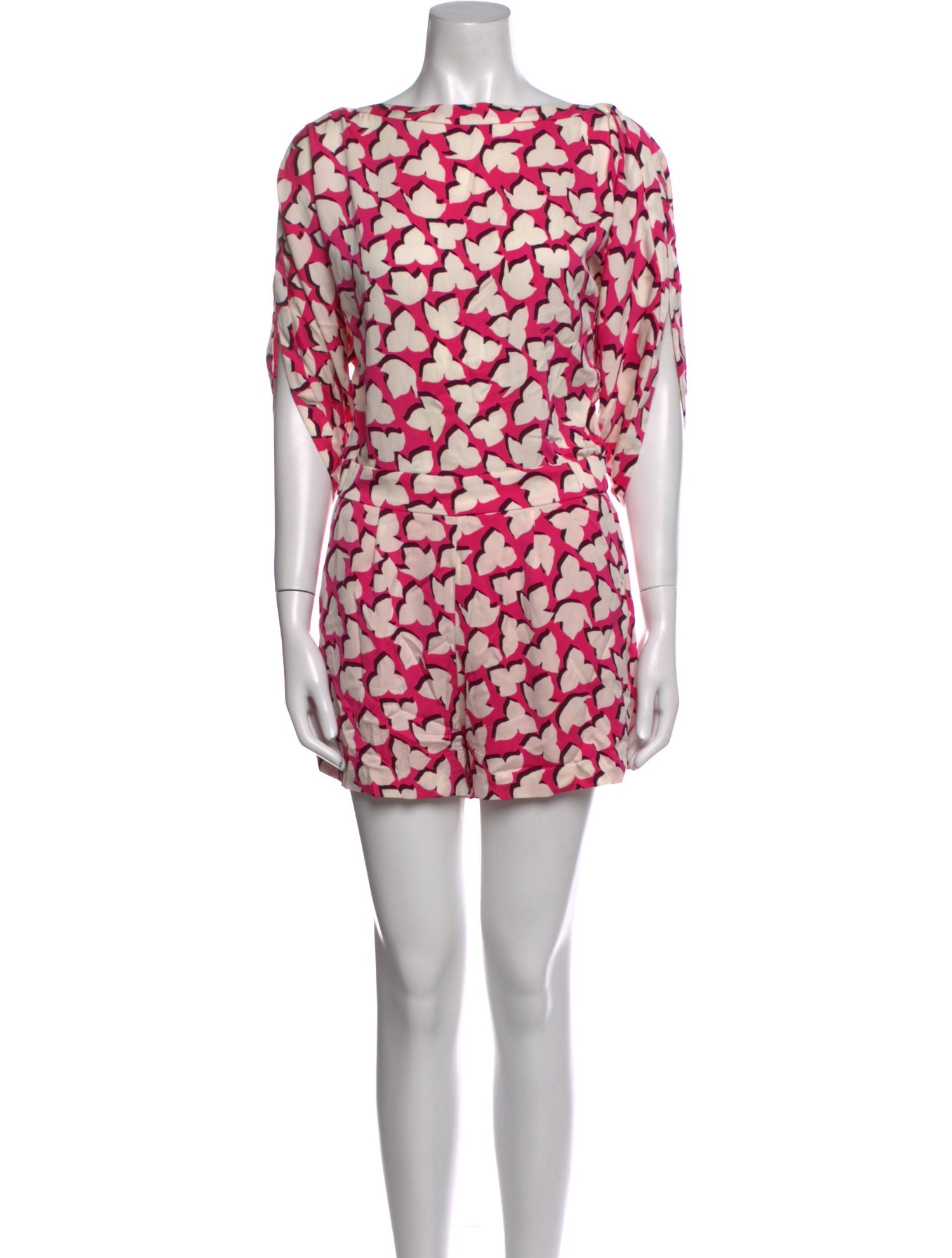 Diane von Furstenberg Silk Printed Romper