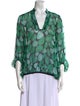 Diane von Furstenberg Silk Printed Blouse