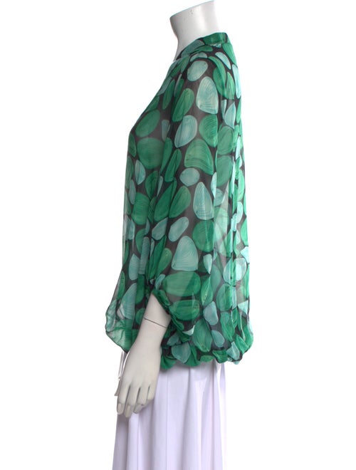 Diane von Furstenberg Silk Printed Blouse