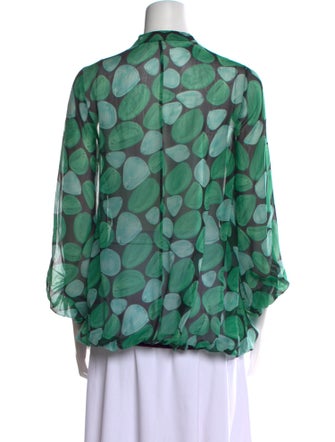 Diane von Furstenberg Silk Printed Blouse