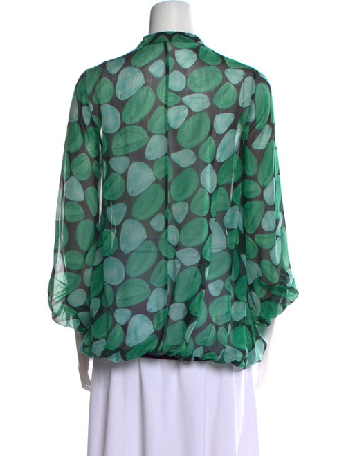 Diane von Furstenberg Silk Printed Blouse