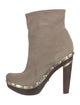 Diane von Furstenberg Suede Studded Accents Boots