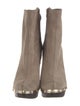 Diane von Furstenberg Suede Studded Accents Boots