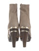 Diane von Furstenberg Suede Studded Accents Boots