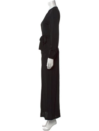 Diane von Furstenberg V-Neck Long Dress