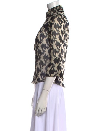 Diane von Furstenberg Silk Animal Print Blouse