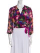 Diane von Furstenberg Silk Floral Print Blouse