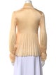 Diane von Furstenberg Mock Neck Long Sleeve Blouse