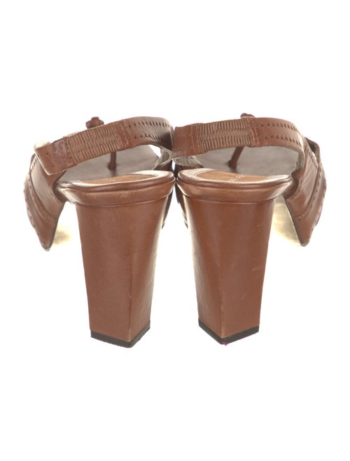Diane von Furstenberg Leather Slingback Sandals