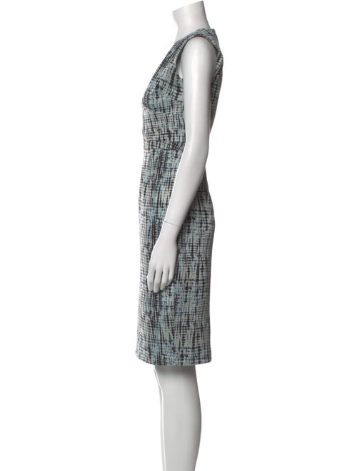 Diane von Furstenberg Plaid Print Knee-Length Dress