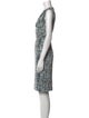 Diane von Furstenberg Plaid Print Knee-Length Dress