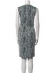 Diane von Furstenberg Plaid Print Knee-Length Dress