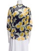 Diane von Furstenberg Silk Printed Button-Up Top