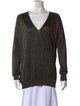 Diane von Furstenberg V-Neck Long Sleeve Sweatshirt