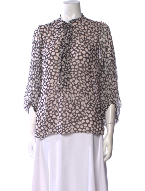 Diane von Furstenberg Silk Printed Blouse