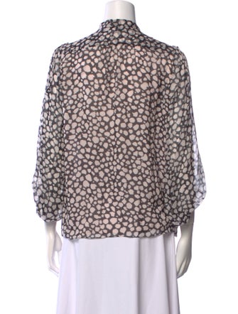 Diane von Furstenberg Silk Printed Blouse