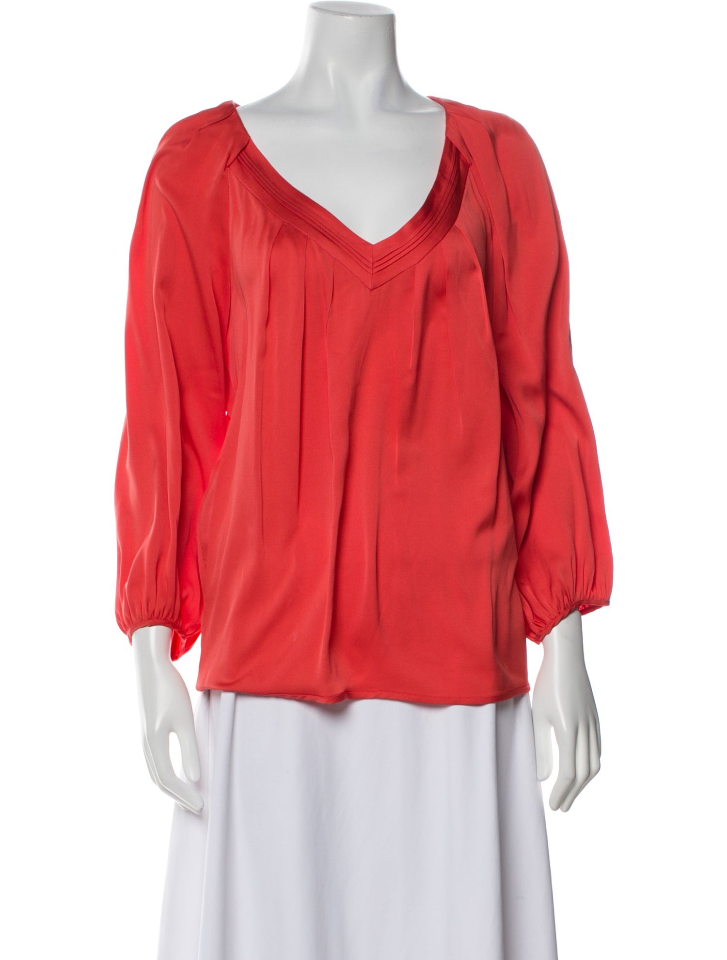 Diane von Furstenberg Silk V-Neck Blouse