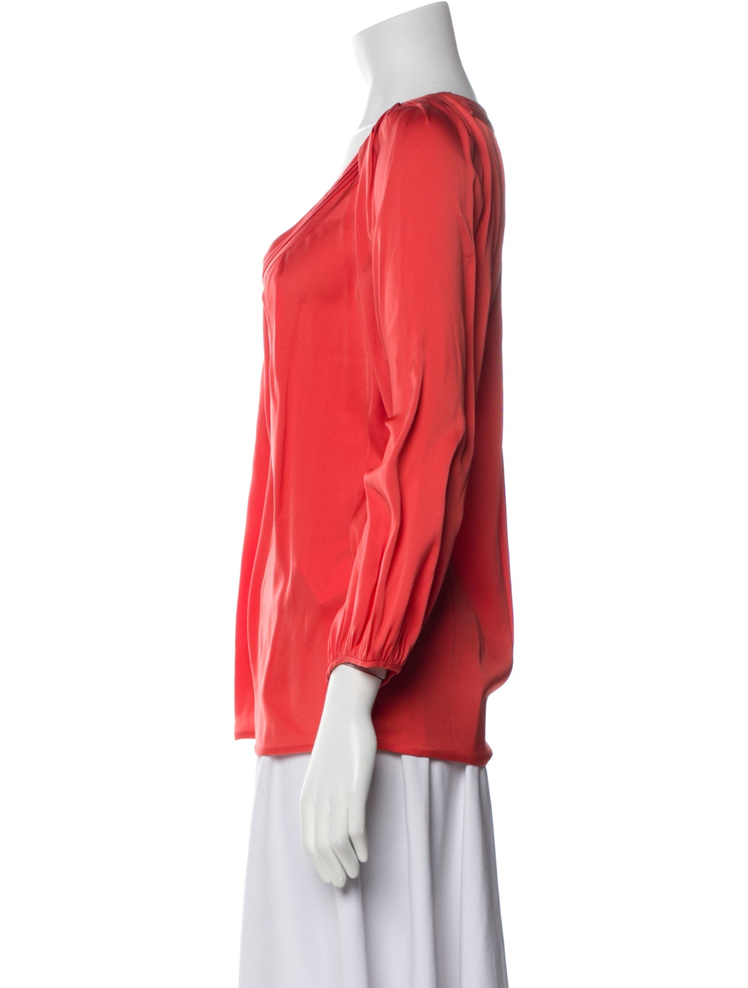 Diane von Furstenberg Silk V-Neck Blouse